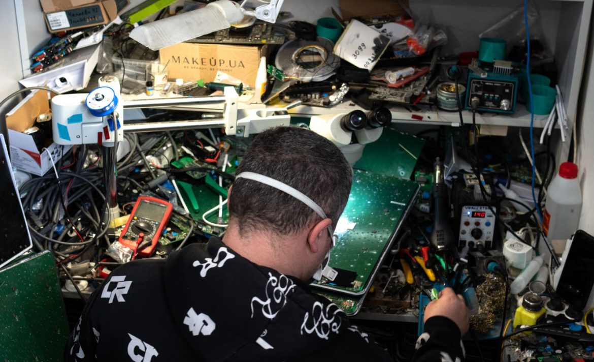 On the ground in Ukraine’s largest Starlink repair shop